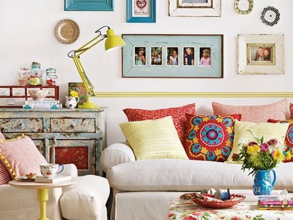 Sala Colorida: Estilo com harmonia